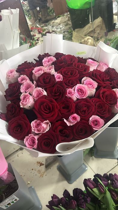 Красные розы букет