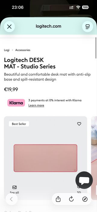 Logitech подложка за мишка - чисто нова