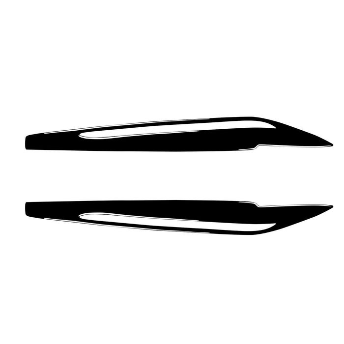 Set 2 Pleoape Faruri Far Adeziv BMW X5 F15 2014 - 2018, Negru Lucios