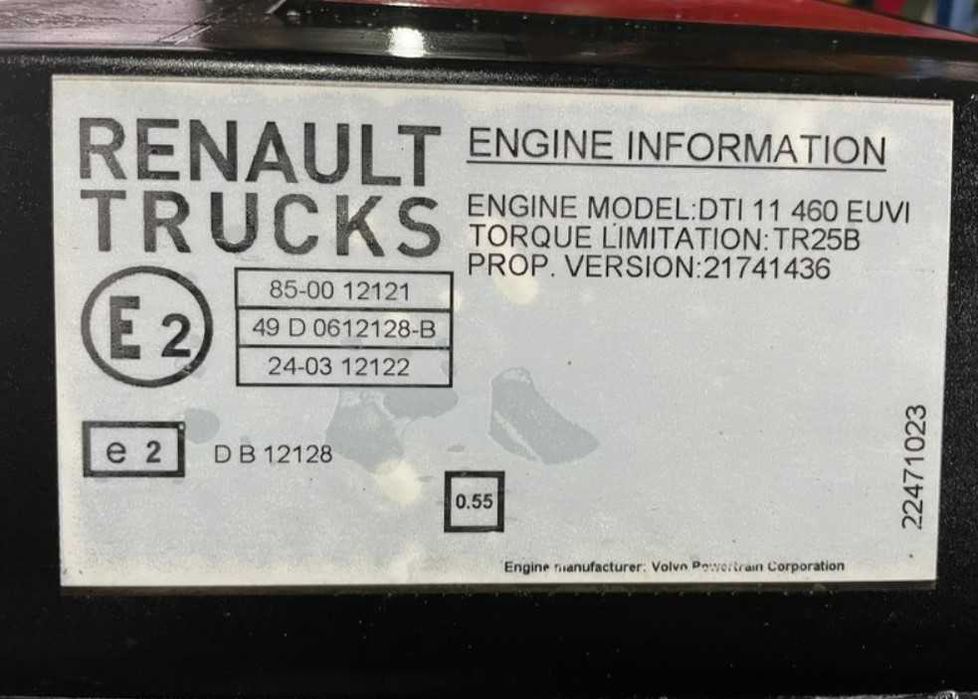 Motor DTI 11 camion Renault T 460CP - Piese de motor Renault