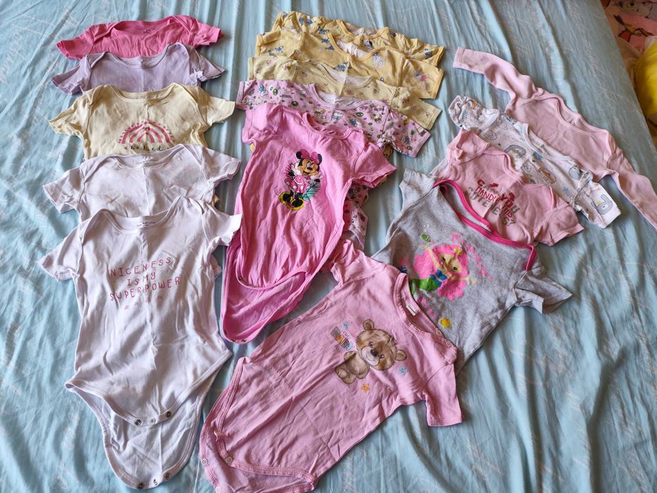 Лот бодита с къс ръкав размер 92-98