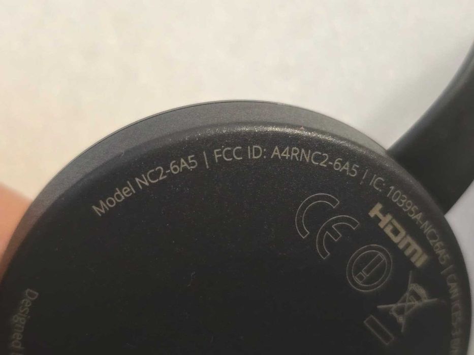 Google Chromecast 2 (Model NC2-6A5), Full HD 1080p, Wi-Fi Dual-Band