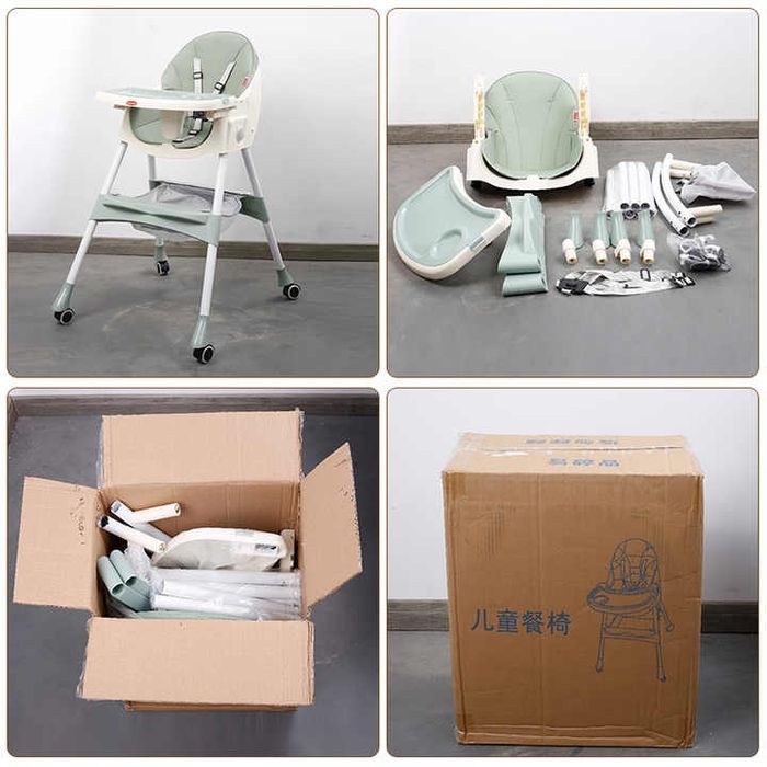 4 в 1, детский складной стул-качалка для кормления.