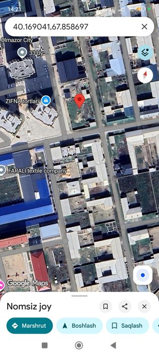 Йер участка сотилади