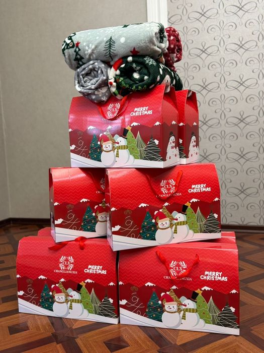 Тёплые новогодние пледы