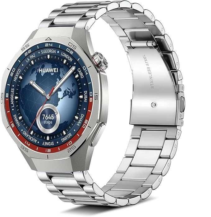 Метална Стоманена Верижка за часовник Huawei Watch GT6 GT5 GT4 GT3 GT2
