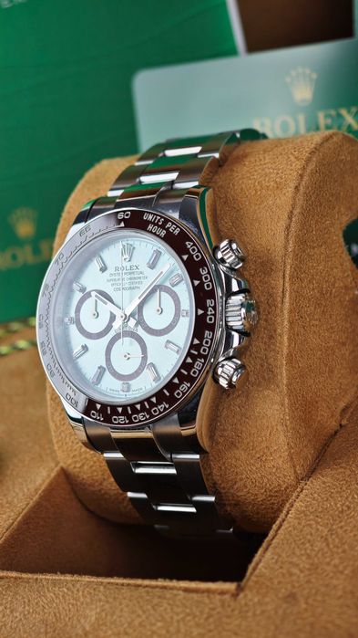 Rolex Daytona 126506 Platinum Ice Blue Diamond Baguette Dial часовник