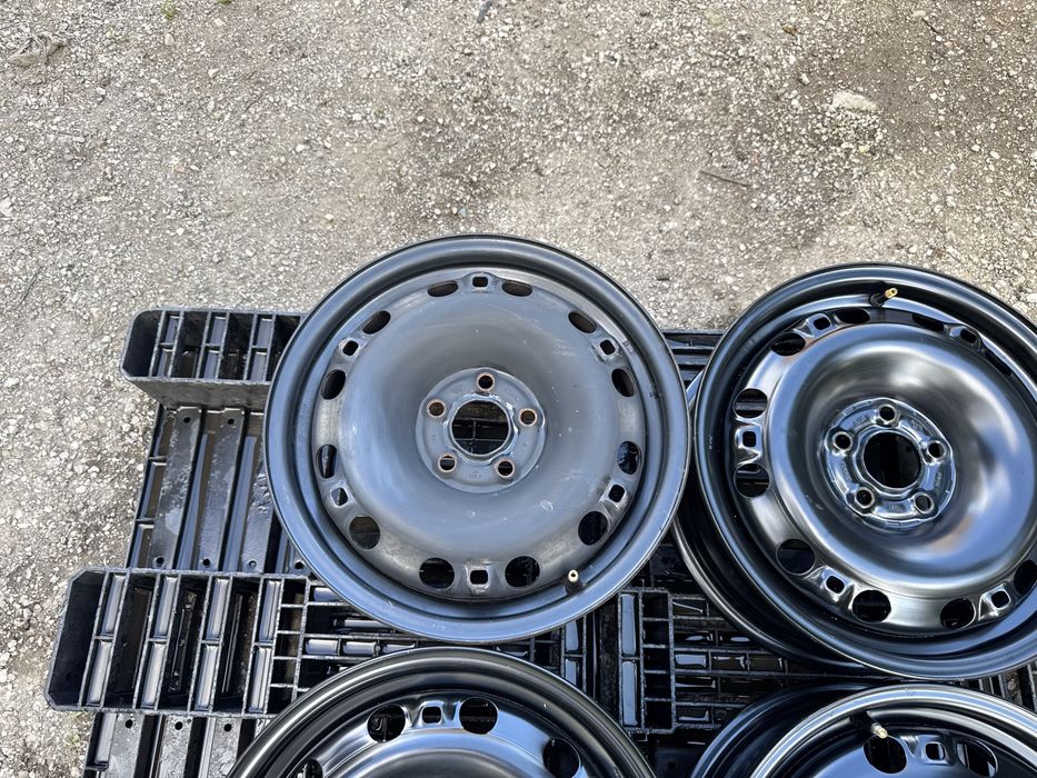 4бр.НОВИ ЖЕЛЕЗНИ ДЖАНТИ 15цола 5x100 за Skoda,Vw,Seat