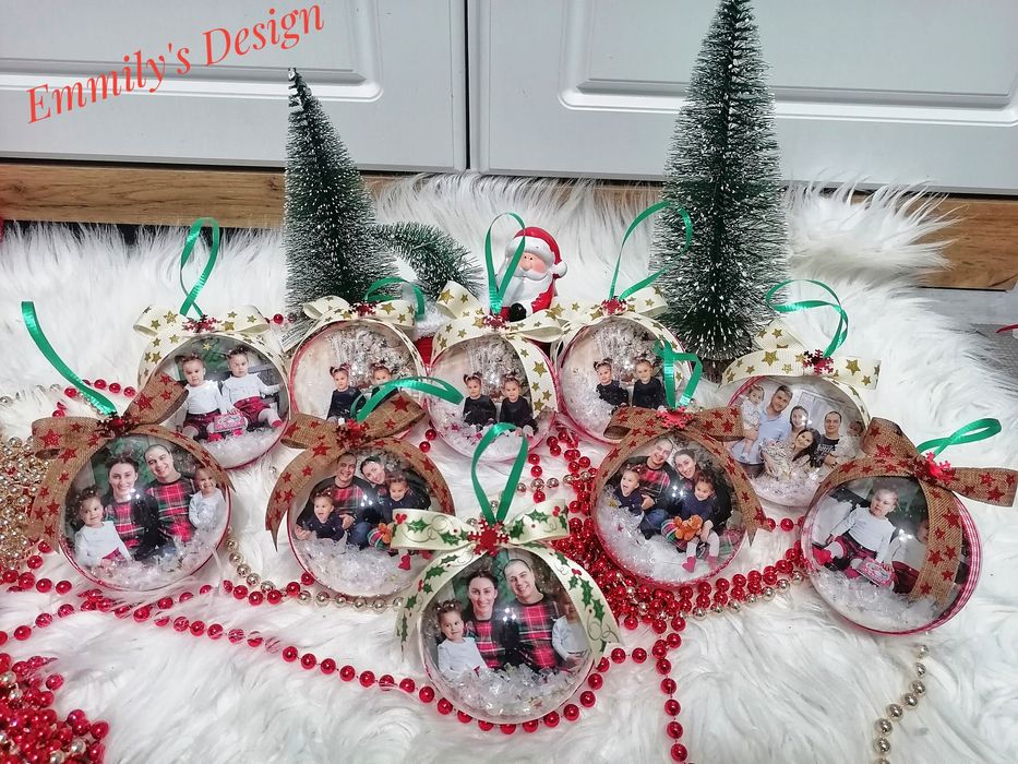 Коледни топки със снимка