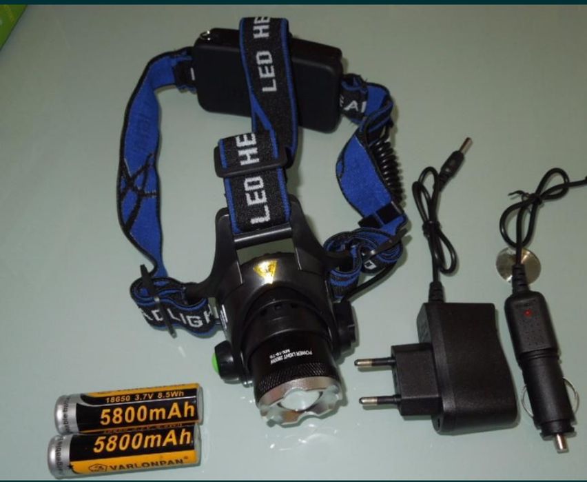 Lanterna frontala de putere mare led CREE XML T6 model cu detasare