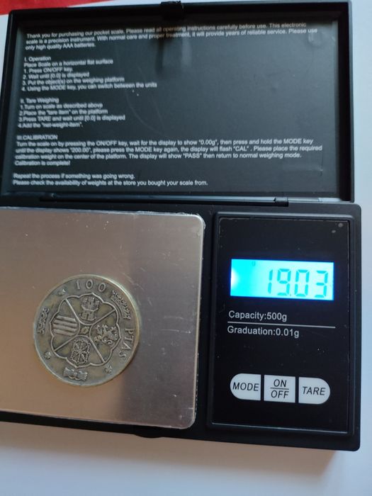 Moneda argint 100 pesetas 1966