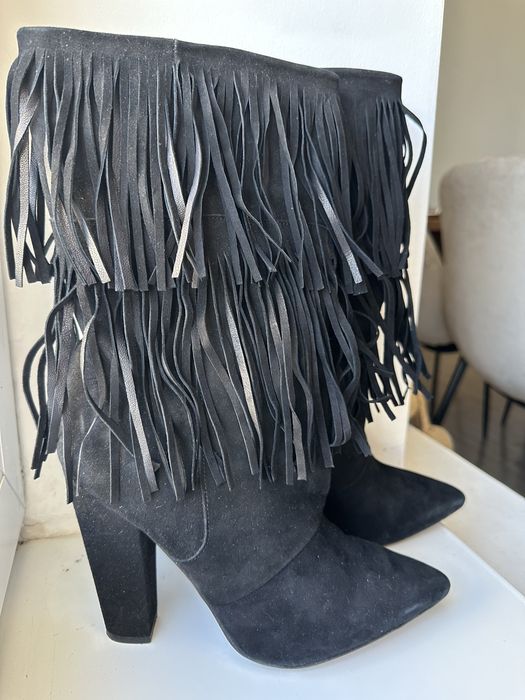 Ботильоны высокие с базромой