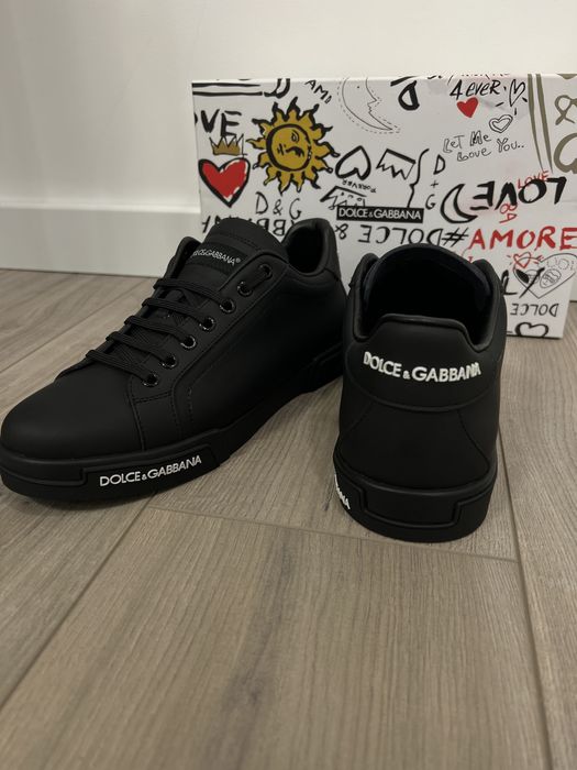 Adidasi Dolce Gabbana Portofino -Piele naturala-Full box