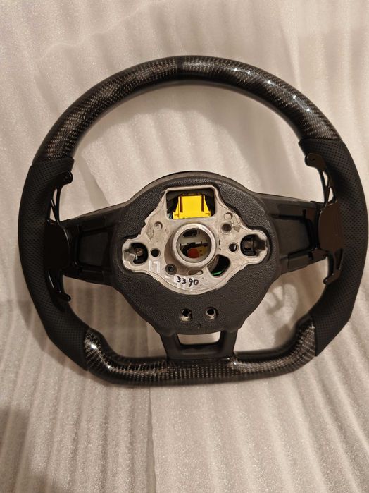 Volan carbon custom sport ergonomic Golf Passat Arteon R line Gti