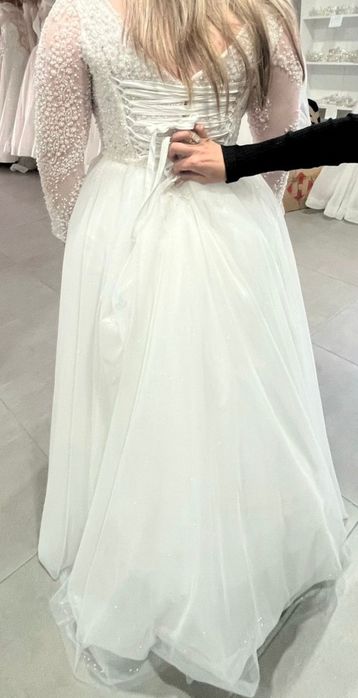 Rochie mireasa tip A-Line marime L