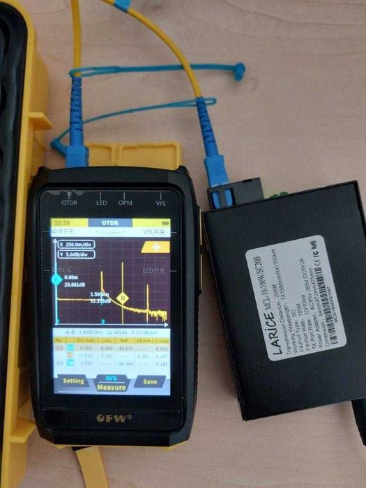OTDR Mini OFW model FWT-100-D61A0 pentru masuratori FO nou