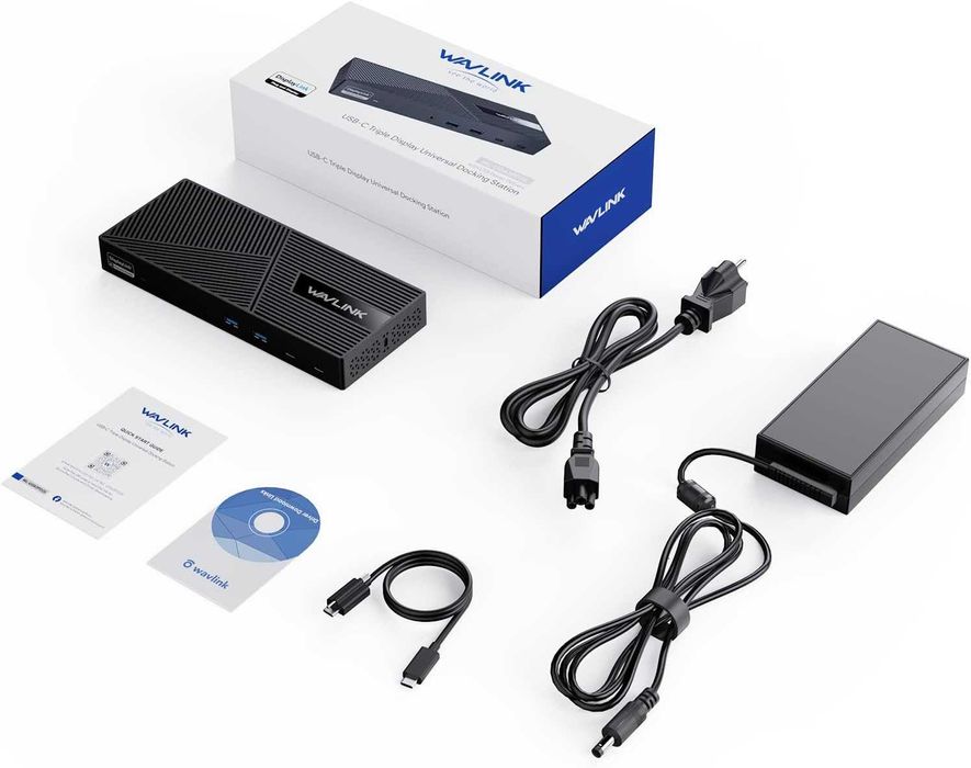 Док станция для MAC/Win   12в1 до 3 мониторов с Displaylink