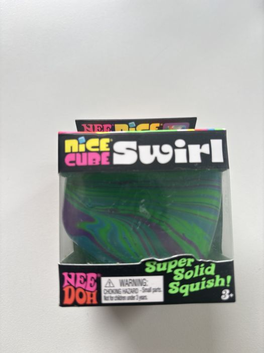 Set NeeDoh fuzzball, cube swirl