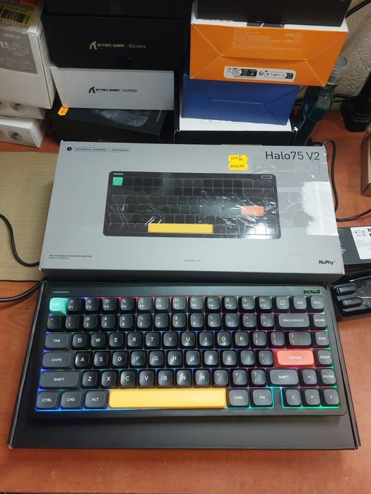 Tastatura gaming mecanica argb 75%,Nuphy Halo 75 v2,box pachet complet