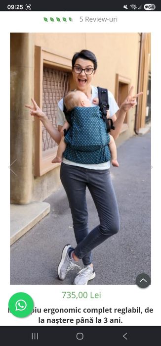 Marsupiu Ergonomic Luna Una ca NOU