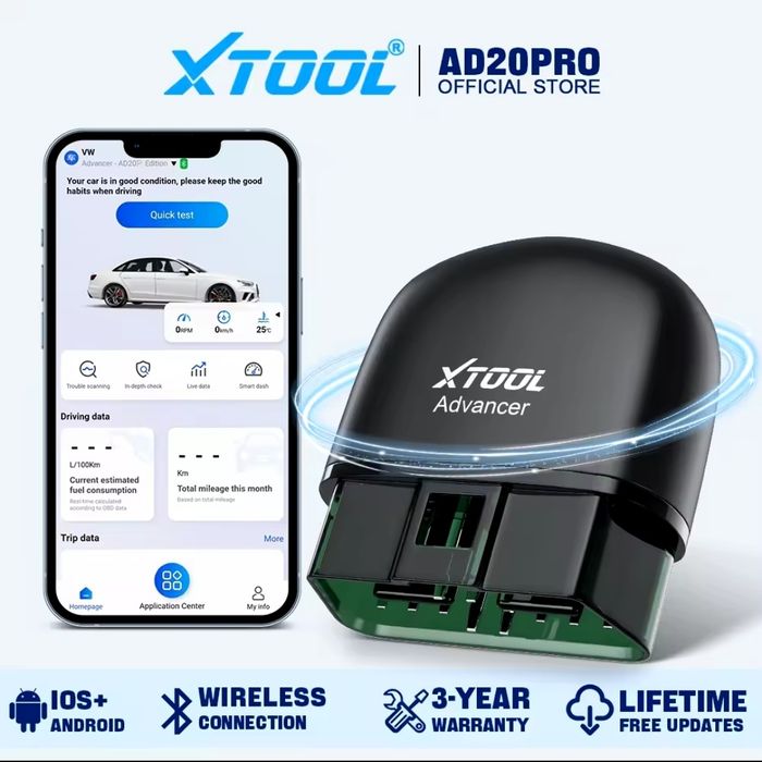 Interfata tester diagnoza  XTOOL AD20PRO advancer Android/IOS 2024