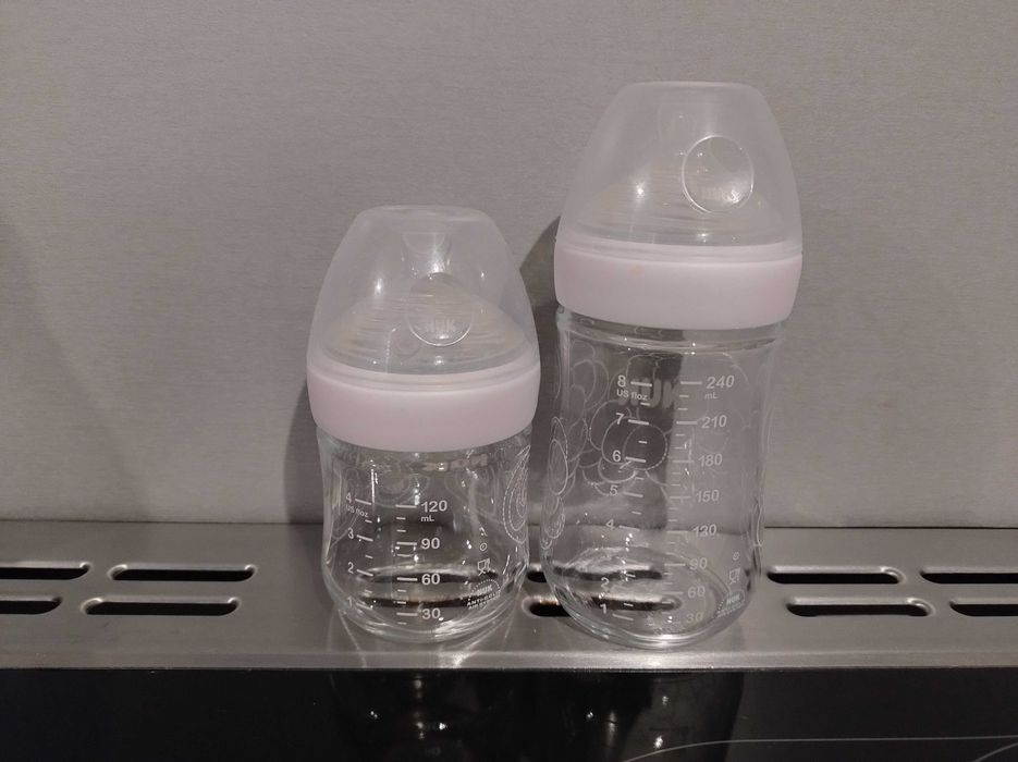 Бебешки стъклени шишета NUK NATURE SENCE Сет