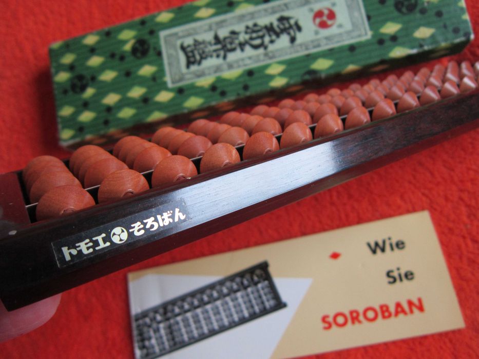 Abac Soroban handmade Japonia 1969 original lemn 17 coloane impecabil