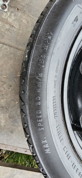 Janta cu anvelopa Rezerva Uniroyal 135/80 R18 104M Peugeot 5008
