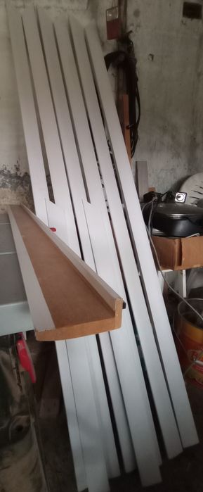 Pervaz ușă interioară, lățime 7 cm, MDF alb