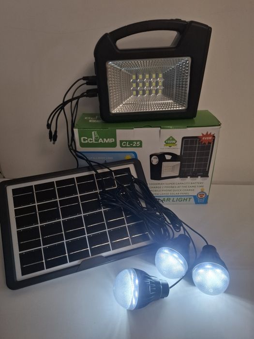 Kit solar CCLamp CL-25( sursa pana curent)(charge 2 USB)