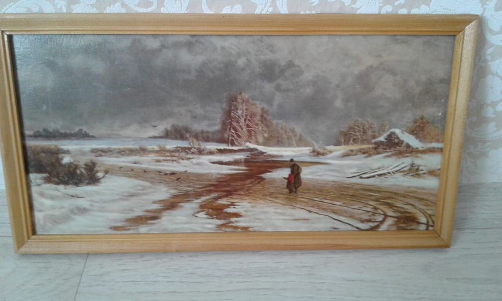 Картина 《Оттепель 》и ( Лоси)