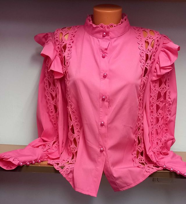 Дамски ризки с плетени дантели