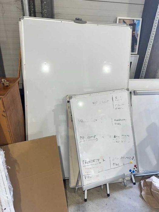 Двулицева магнитна бяла дъска 120×180 на колела – Office 1