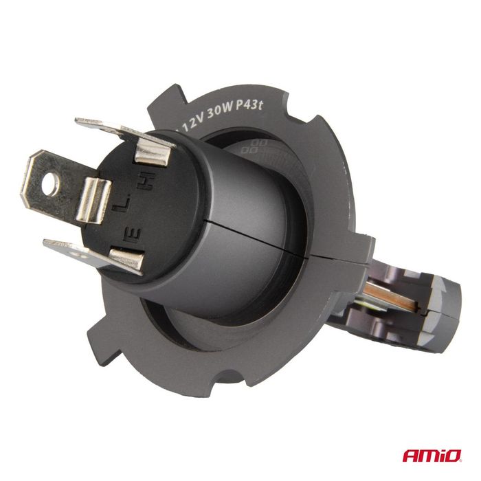 Led крушки за кола hybrid серия h4 h19 6000k canbus 60w amio-04114