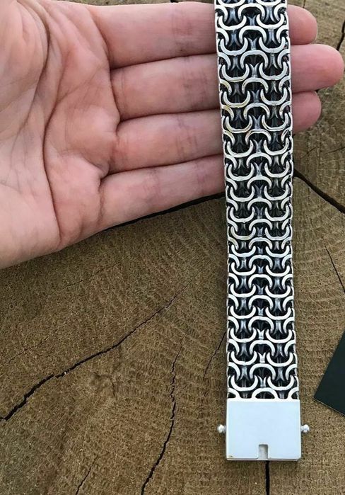 Браслет Двойной Рамзес, серебро 925пр.