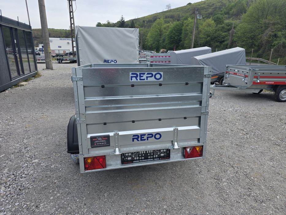 Remorca 2400 x 1250 x 780 mm dublu ax 750 kg