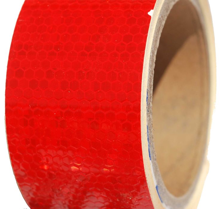 5 См 5/50 Метра Светлоотразителна Лента Жълто Червено И Бяло Зелено