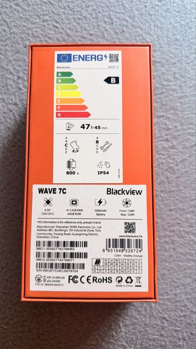 Vând Blackview Wave 7C Nou – 64 GB, 5000 mAh – 600 lei negociabil