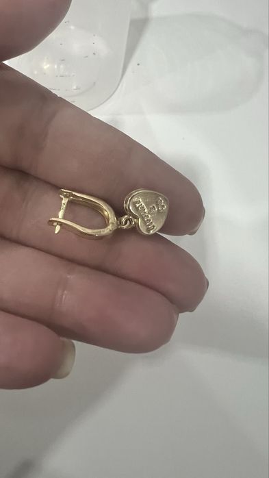 Желтое золото. Серьги