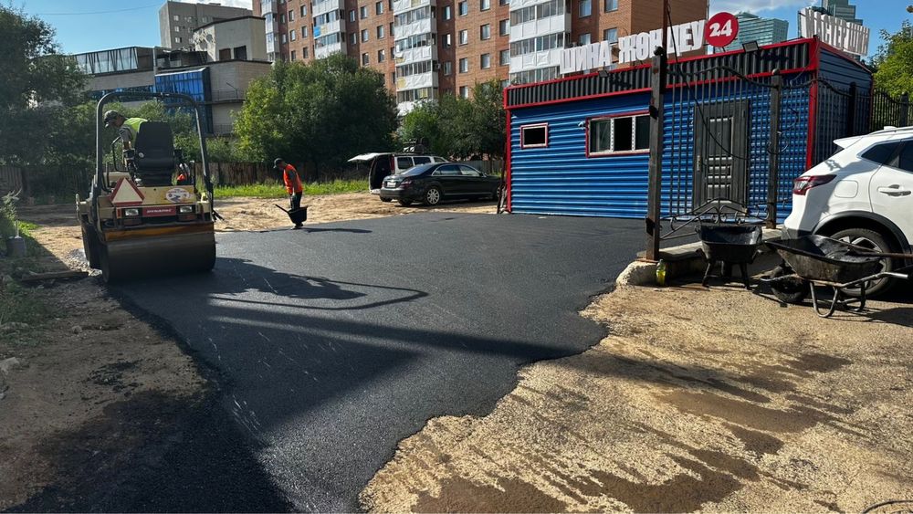 Асфальтирование асфальт бордюр поребрик