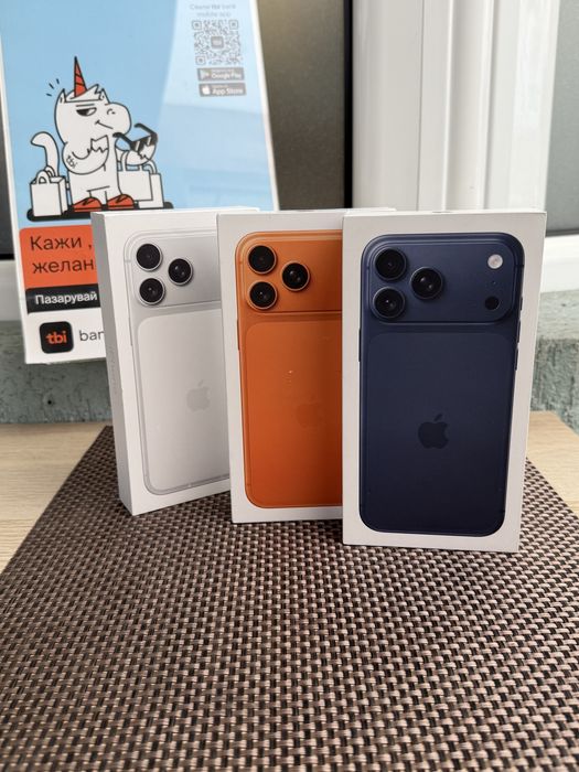 НОВ! 512Gb *ЛИЗИНГ* iPhone 17 Pro Max Cosmic Orange / Silver Deep Blue