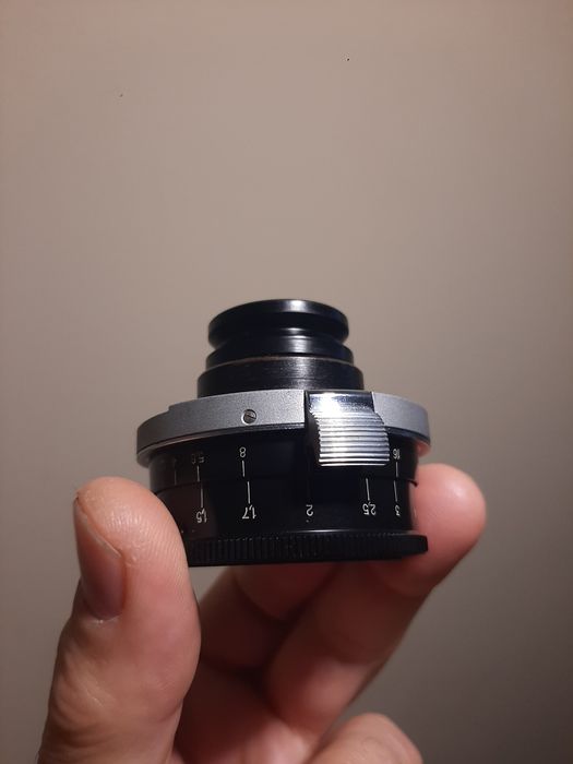 Jupiter 12, 35mm/2.8 contax/ kiev cu vizor, cutie originala