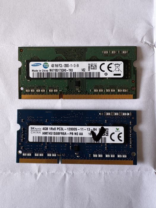Ram ddr3 8gb 2x4 LAPTOP