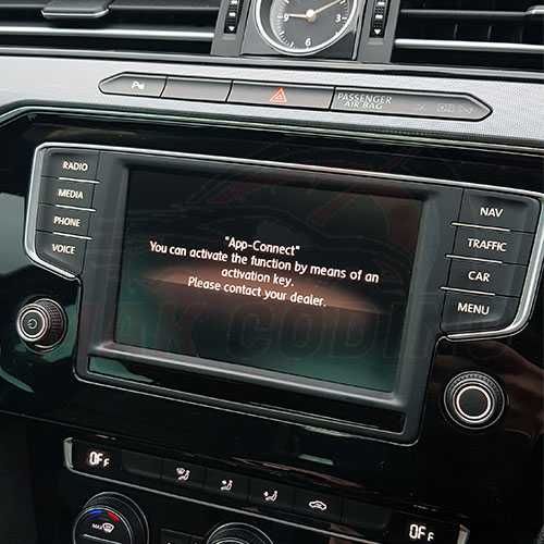 Activare App Connect Apple Carplay Android Auto Volkswagen Golf 7 Pas