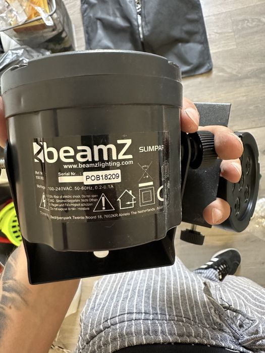 2 x priectoare lumini rgb BeamZ Slimpar 30