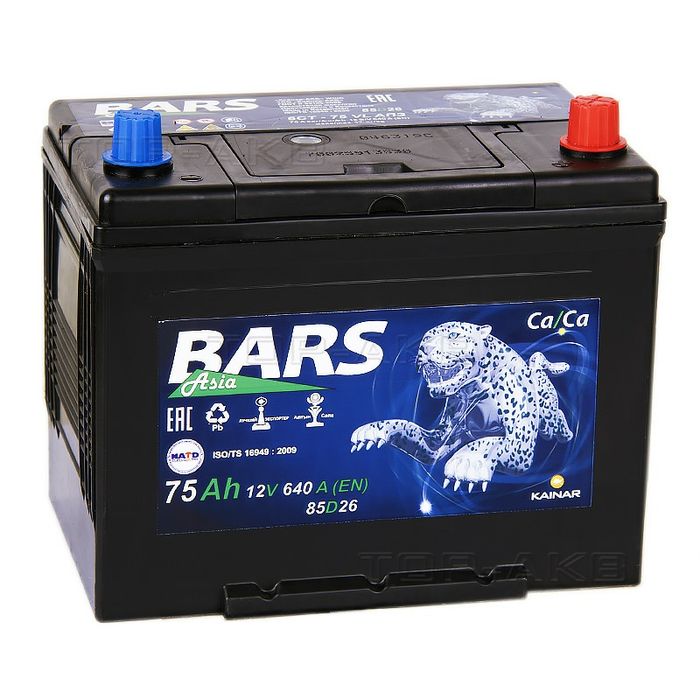Аккумулятор Барс Азия 75Ah