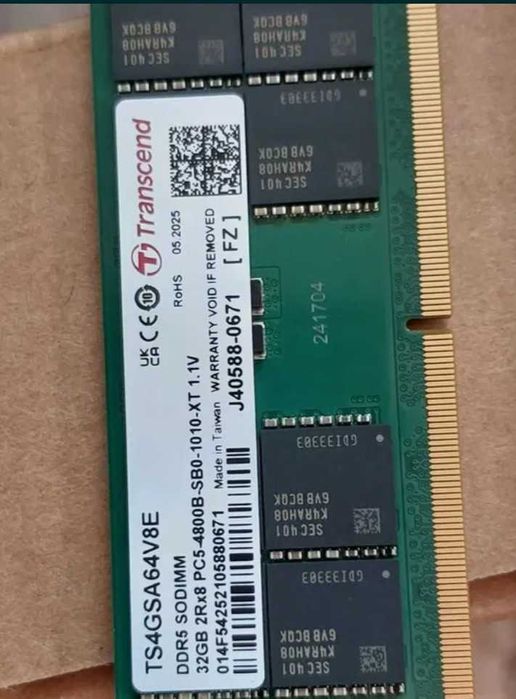 32GB 5600MT/s, 4800MT/s - DDR5 (SO-DIMM - RAM памет за лаптоп)