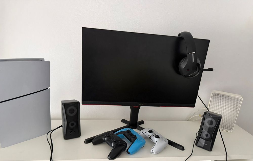 Vand playstation 5 monitor aoc nou 1 controler boxe so casti cu fir
