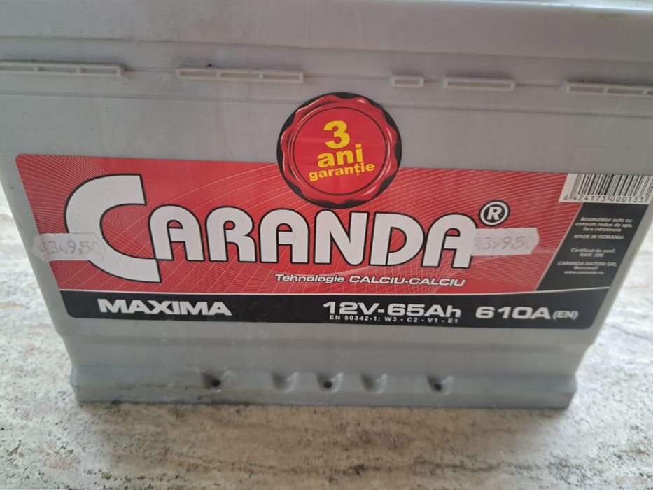 Baterue  12V_65Ah    610A  Cu garantie