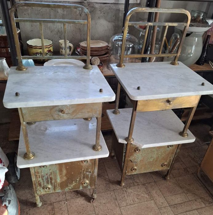 Masă veche fonta.Vintage.Loft.Masa bronz și marmura